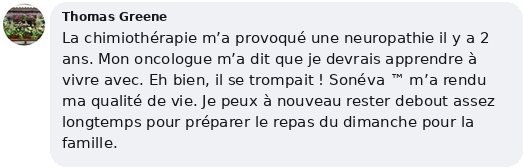 Commentaire Facebook d'un client Sonéva