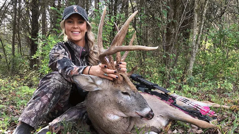 Sandrine Brochard, chasseuse de cerf de Virginie