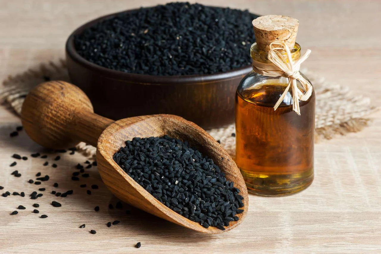 Champs de Nigella Sativa en altitude