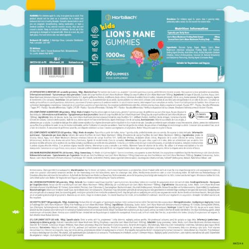 Neuromane Crinière de Lion 1000 mg – Gummies Mémoire & Concentration