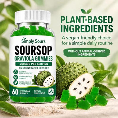 Corosia Gummies Corossol (Graviola) – Antioxydant & Immunité – 60 Gummies