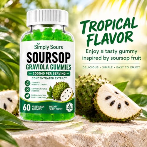 Corosia Gummies Corossol (Graviola) – Antioxydant & Immunité – 60 Gummies