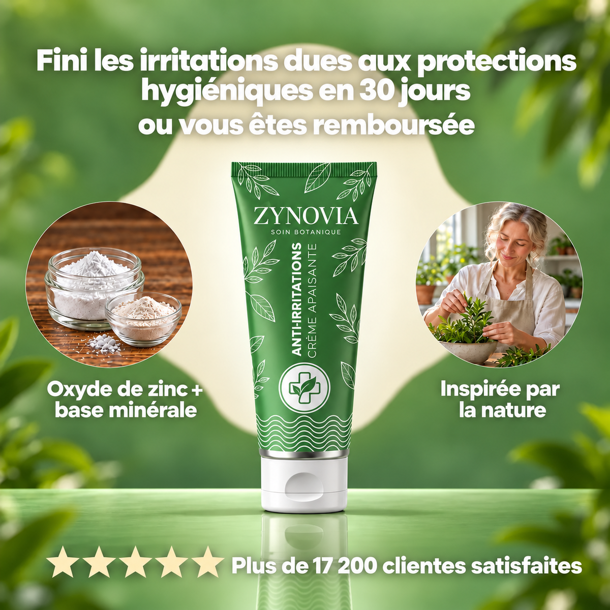 Zynovia ™- Crème apaisante pour l'irritation