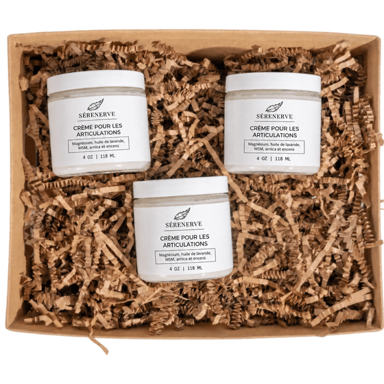 Trois pots de crème Sérenerve ™