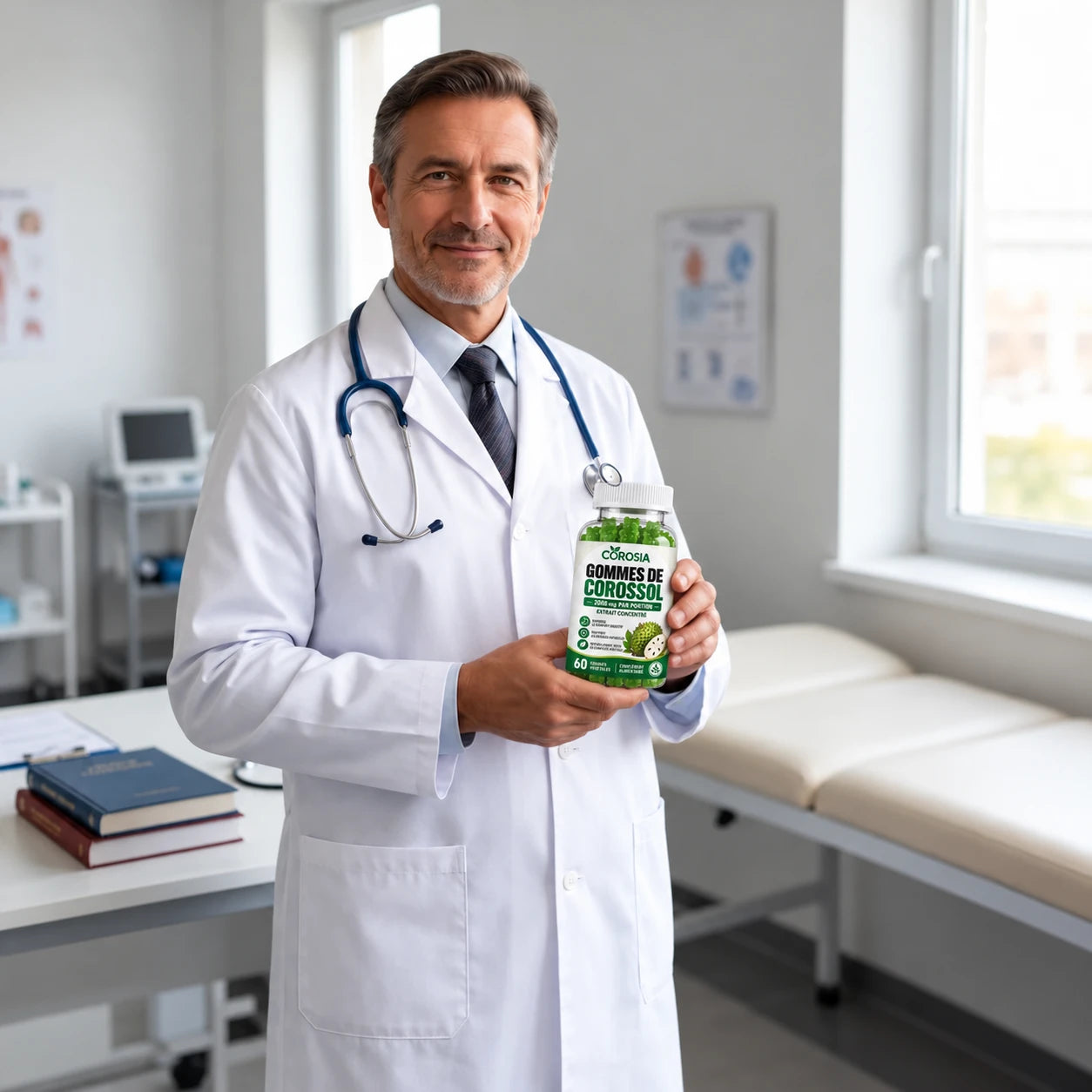 Médecin recommandant les Gommes de Corossol COROSIA