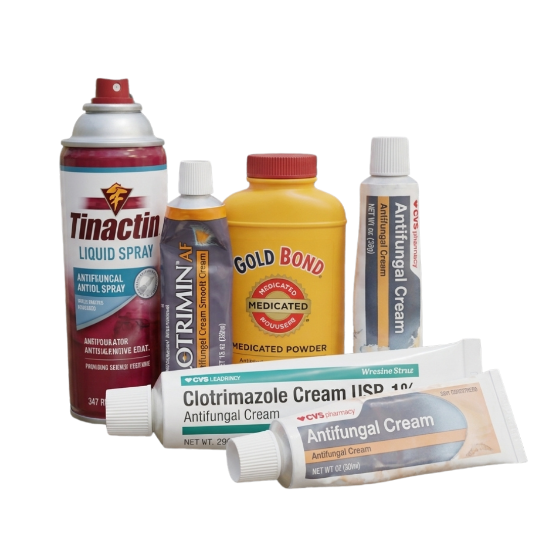 Crèmes et sprays antifongiques classiques