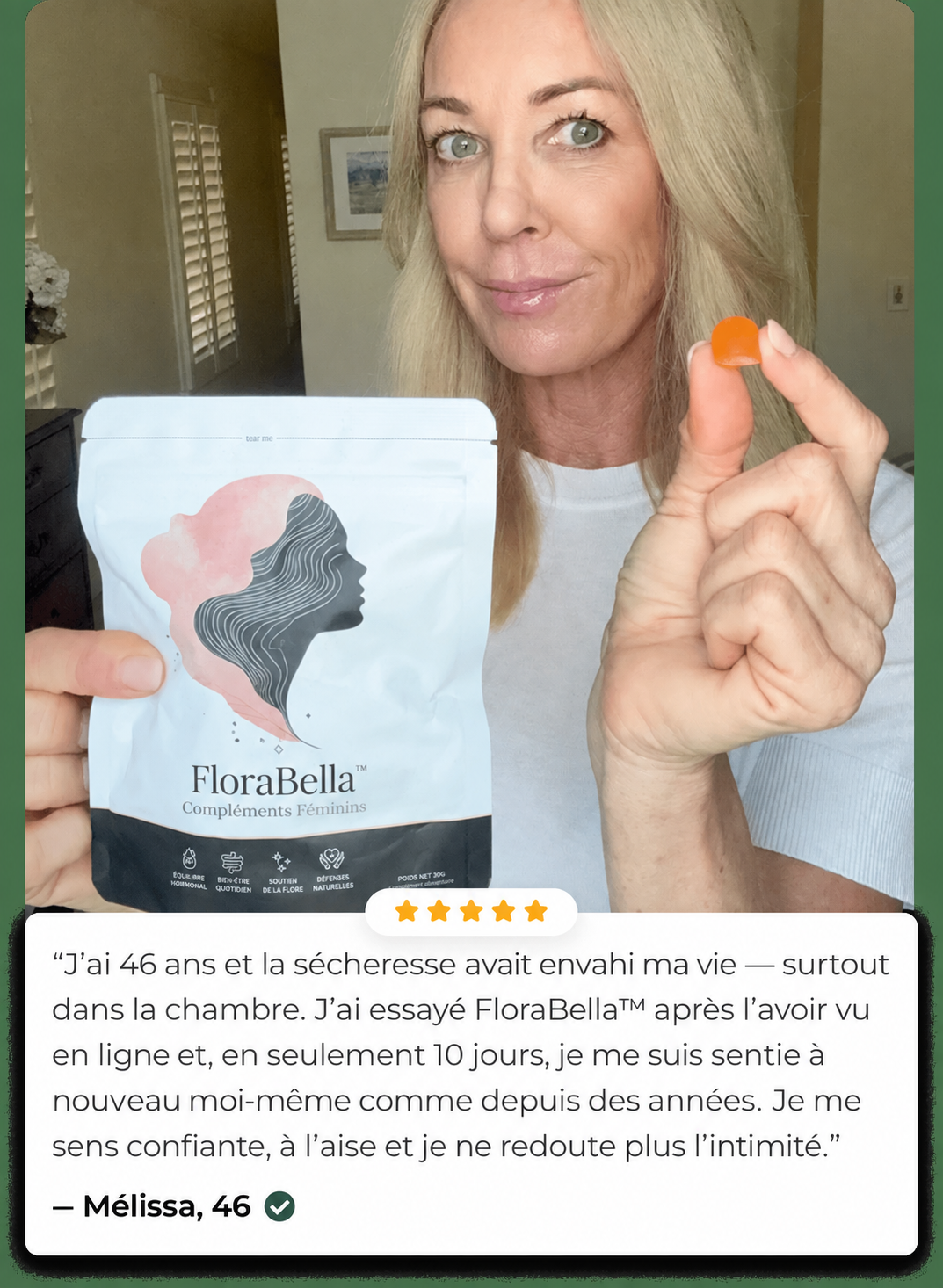 Témoignage de Mélissa, 46 ans