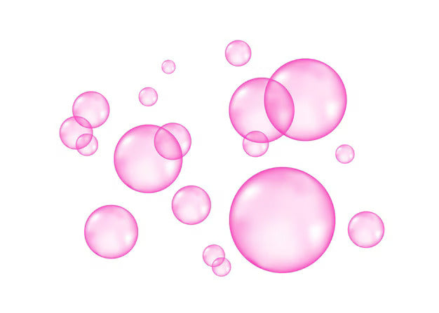bulles roses